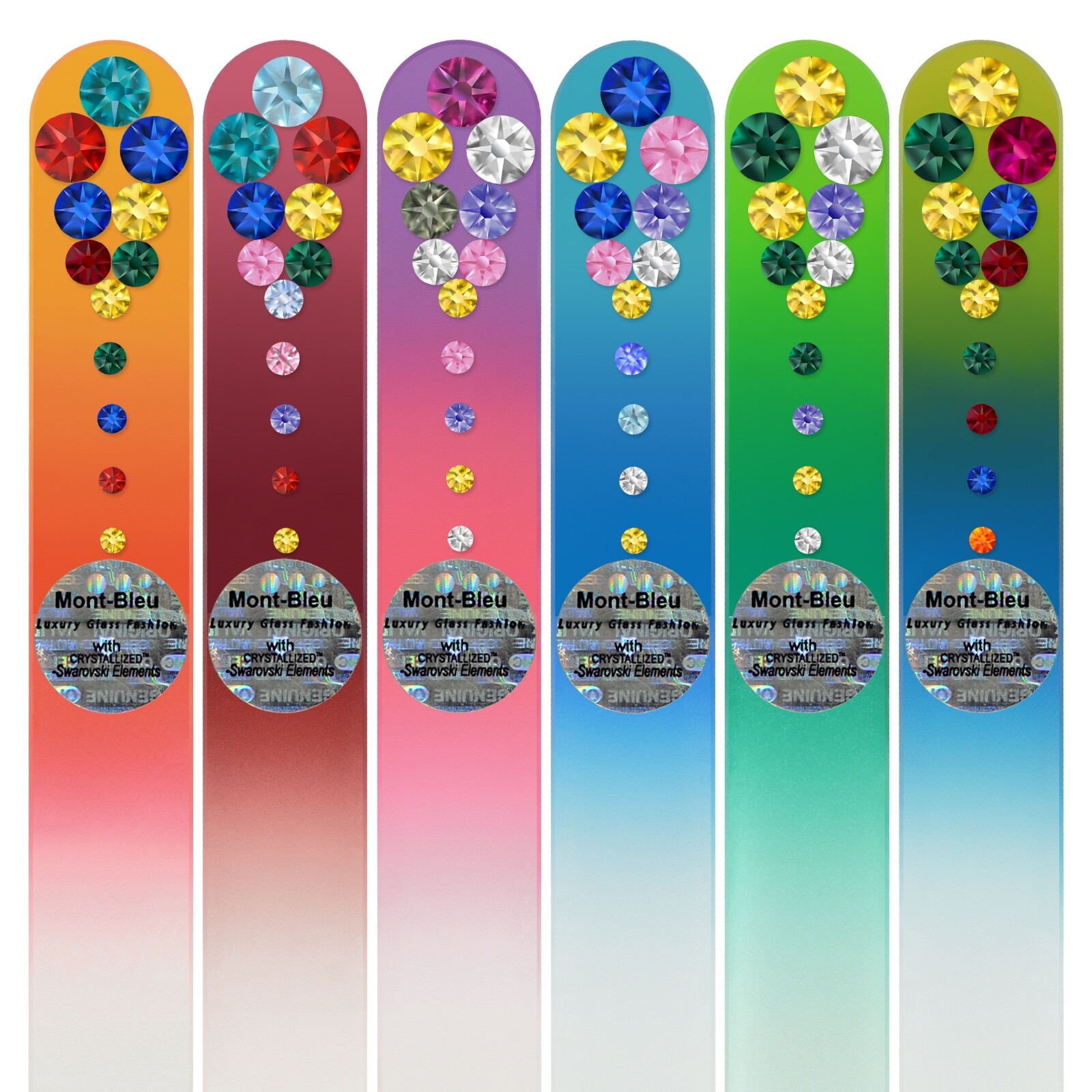 Set of 6 Glass Nail Files MC-M1-6