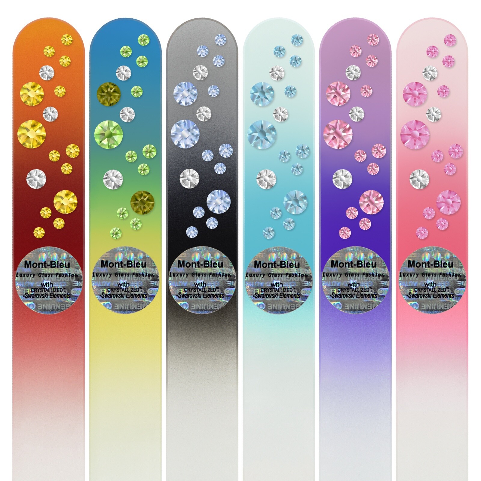 Set of 6 Glass Nail Files SC-M1-6