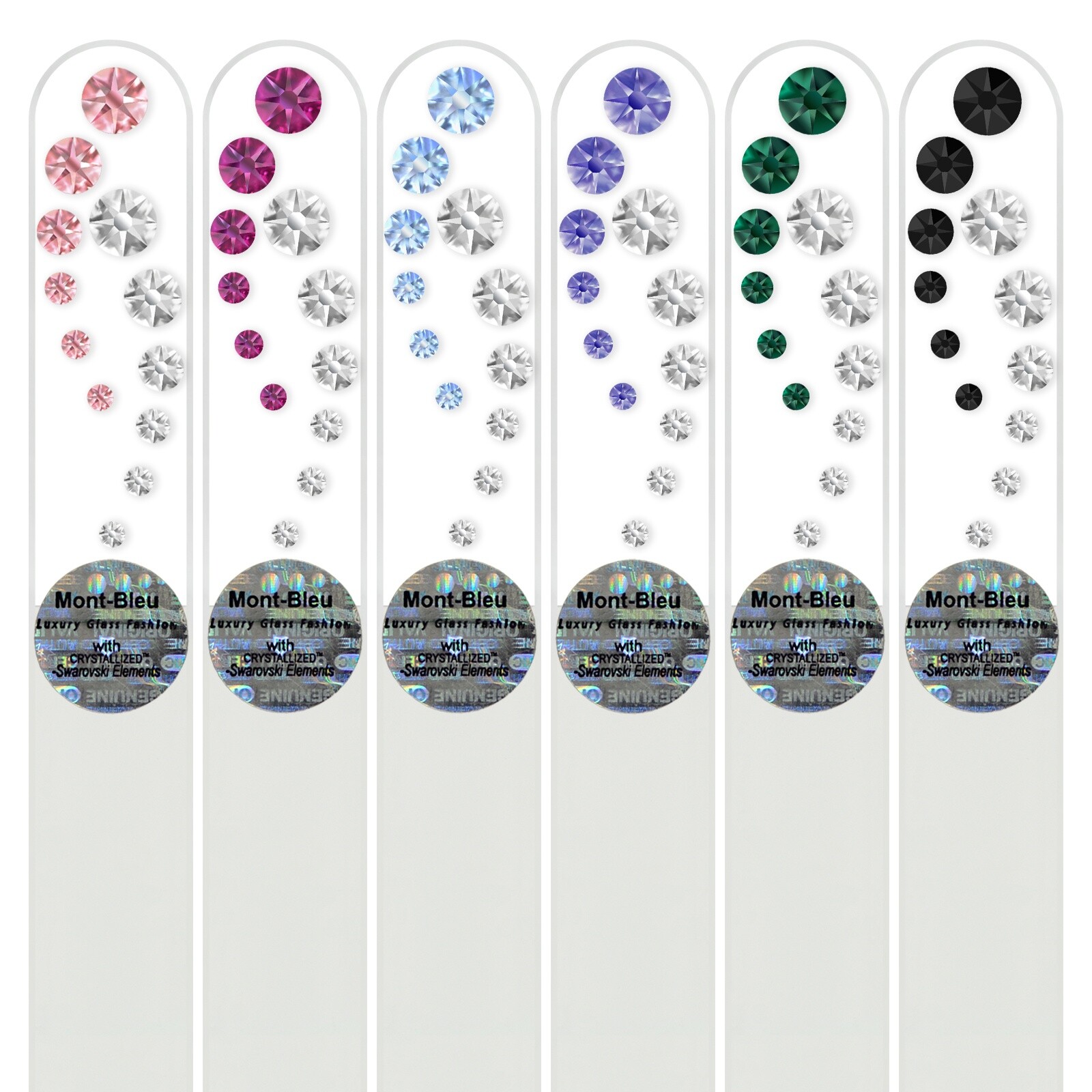 Set of 6 Glass Nail Files CO-M1-6