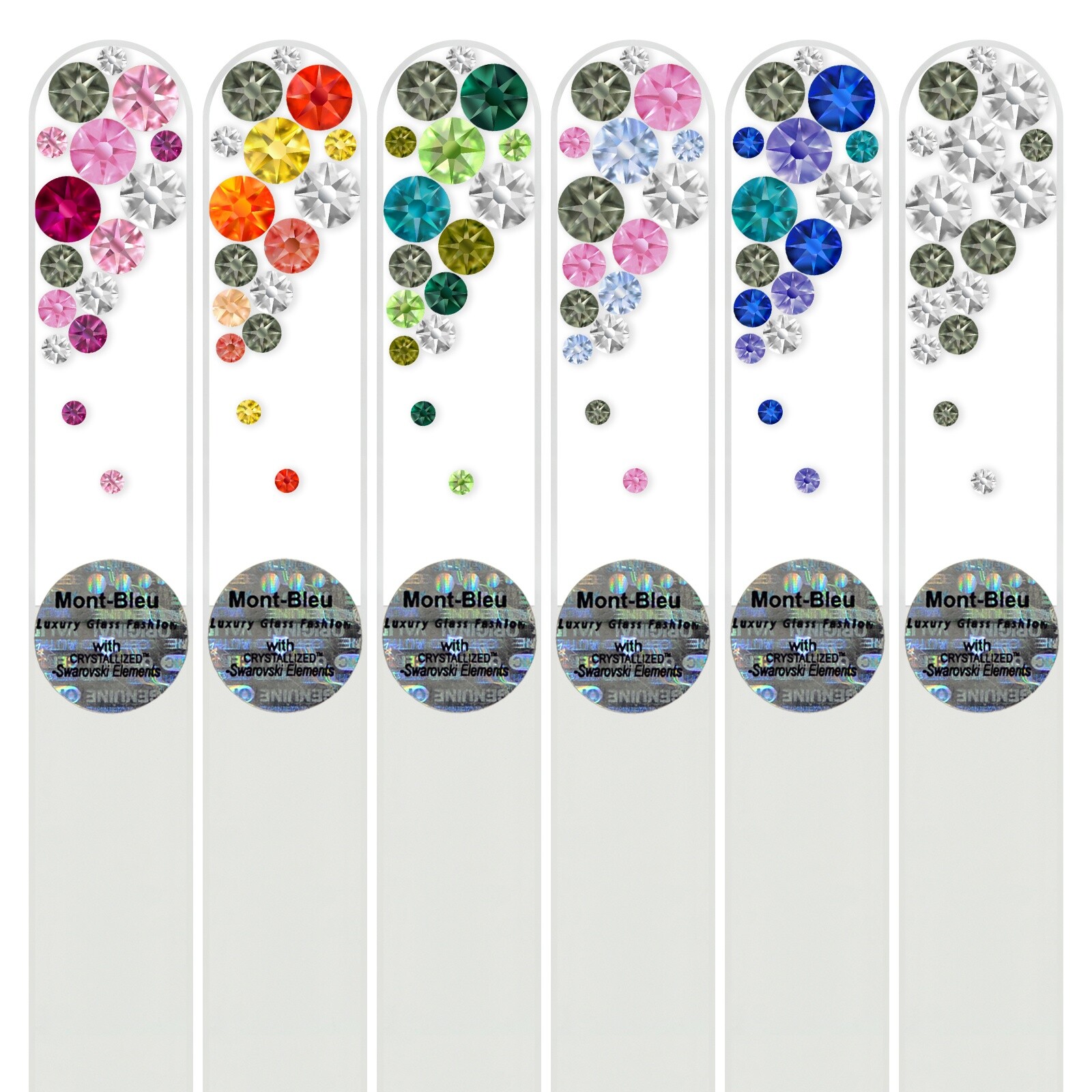 Set of 6 Glass Nail Files B-M1-6