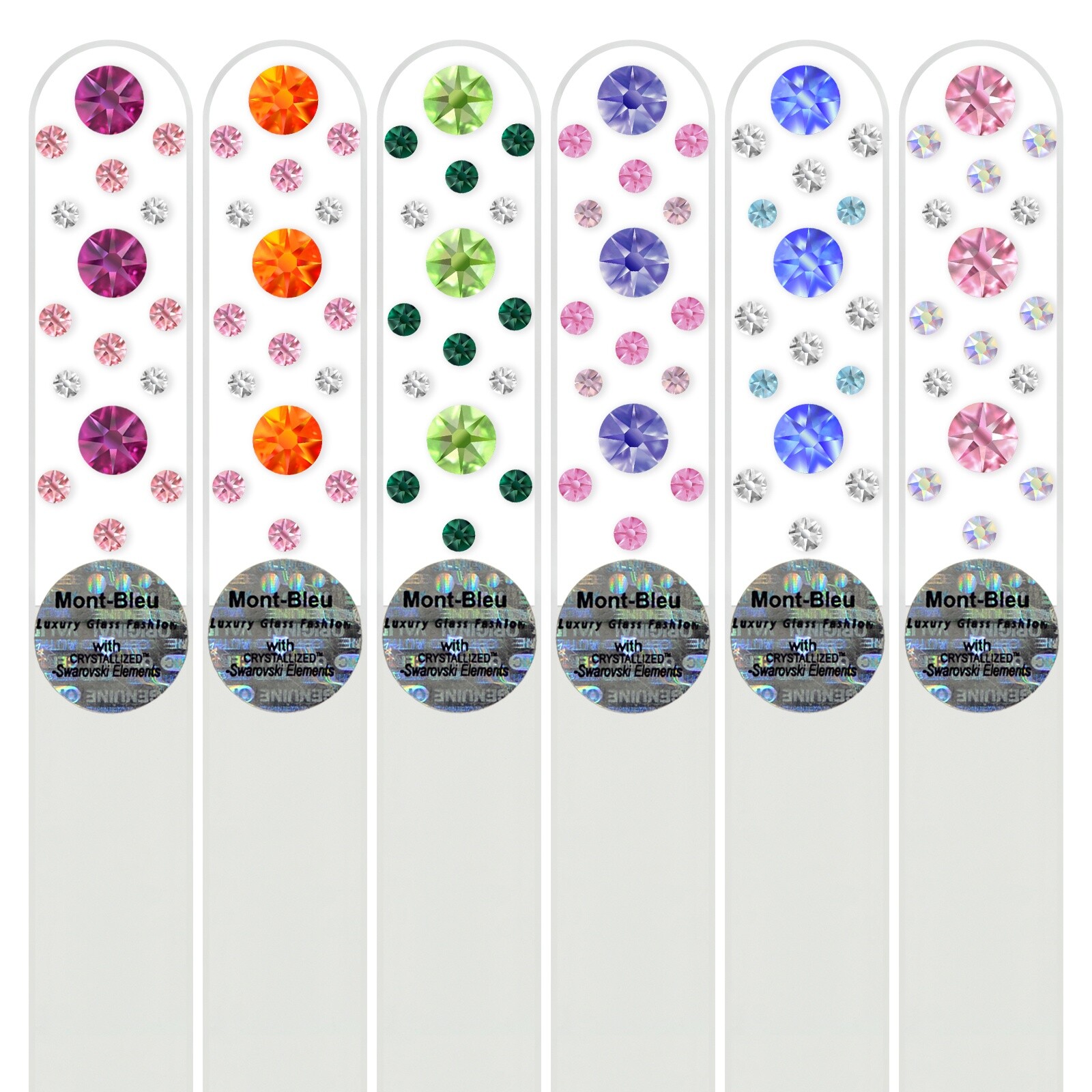 Set of 6 Glass Nail Files CN-M1-6