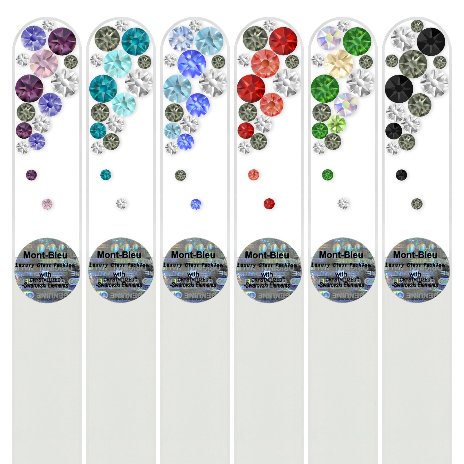 Set of 6 Glass Nail Files B-M1-6