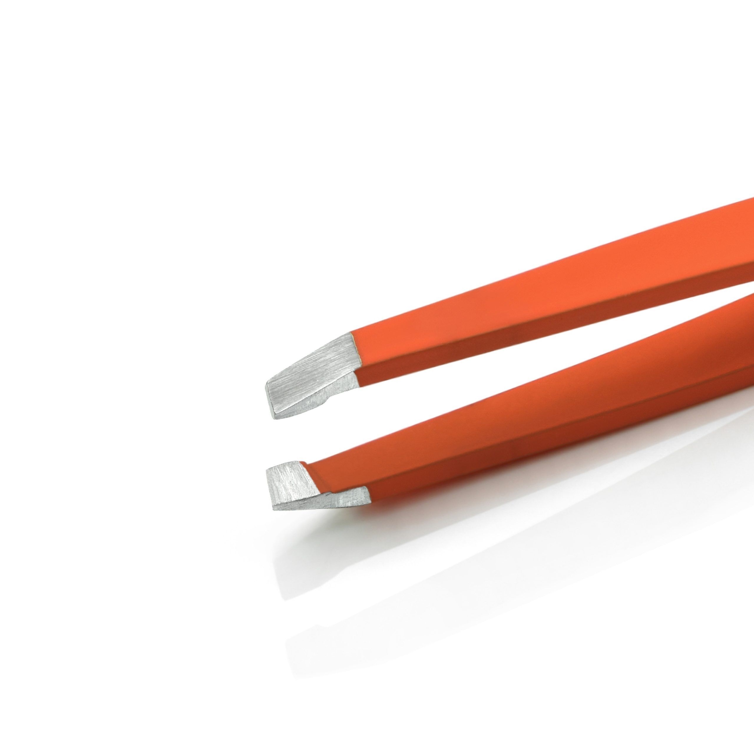 Slant Tip Tweezers Orange