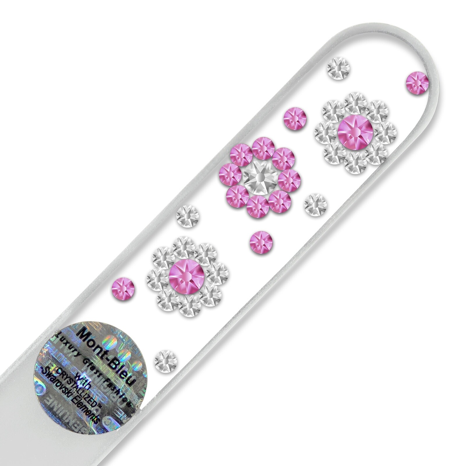 Mont Bleu 3 Flowers Crystal Nail File LE-2