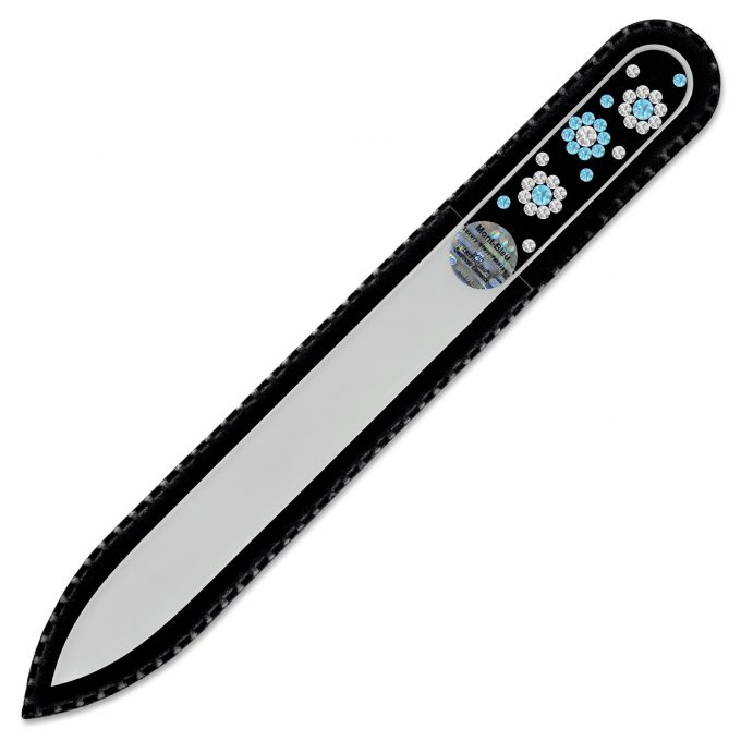 Mont Bleu 3 Flowers Crystal Nail File LE-2