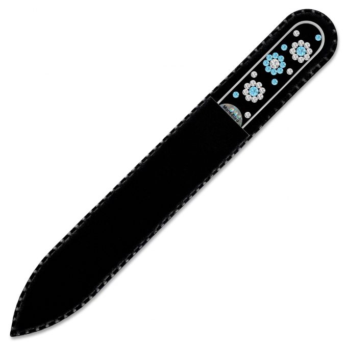 Mont Bleu 3 Flowers Crystal Nail File LE-2