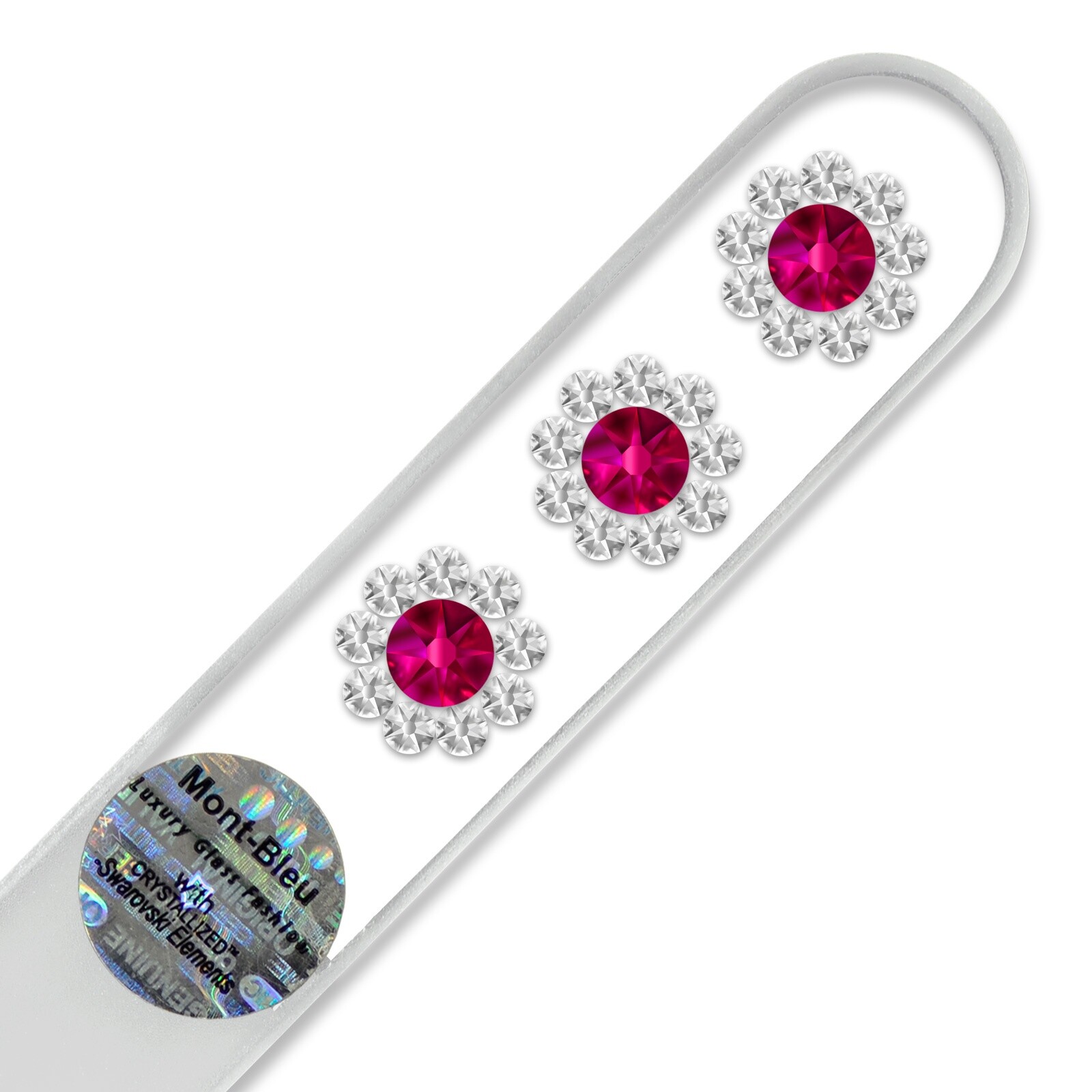 Mont Bleu 3 Flowers Crystal Nail File LE-13