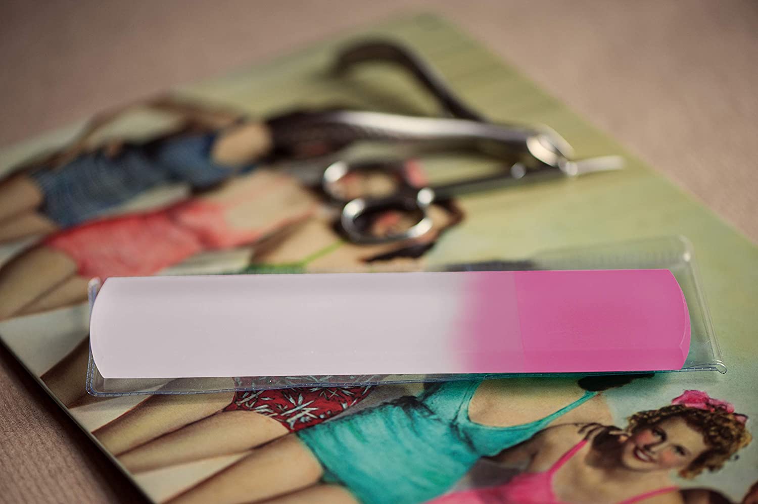 Original Foot Scraper & Callus Remover - all in one Glass Foot File | Pink