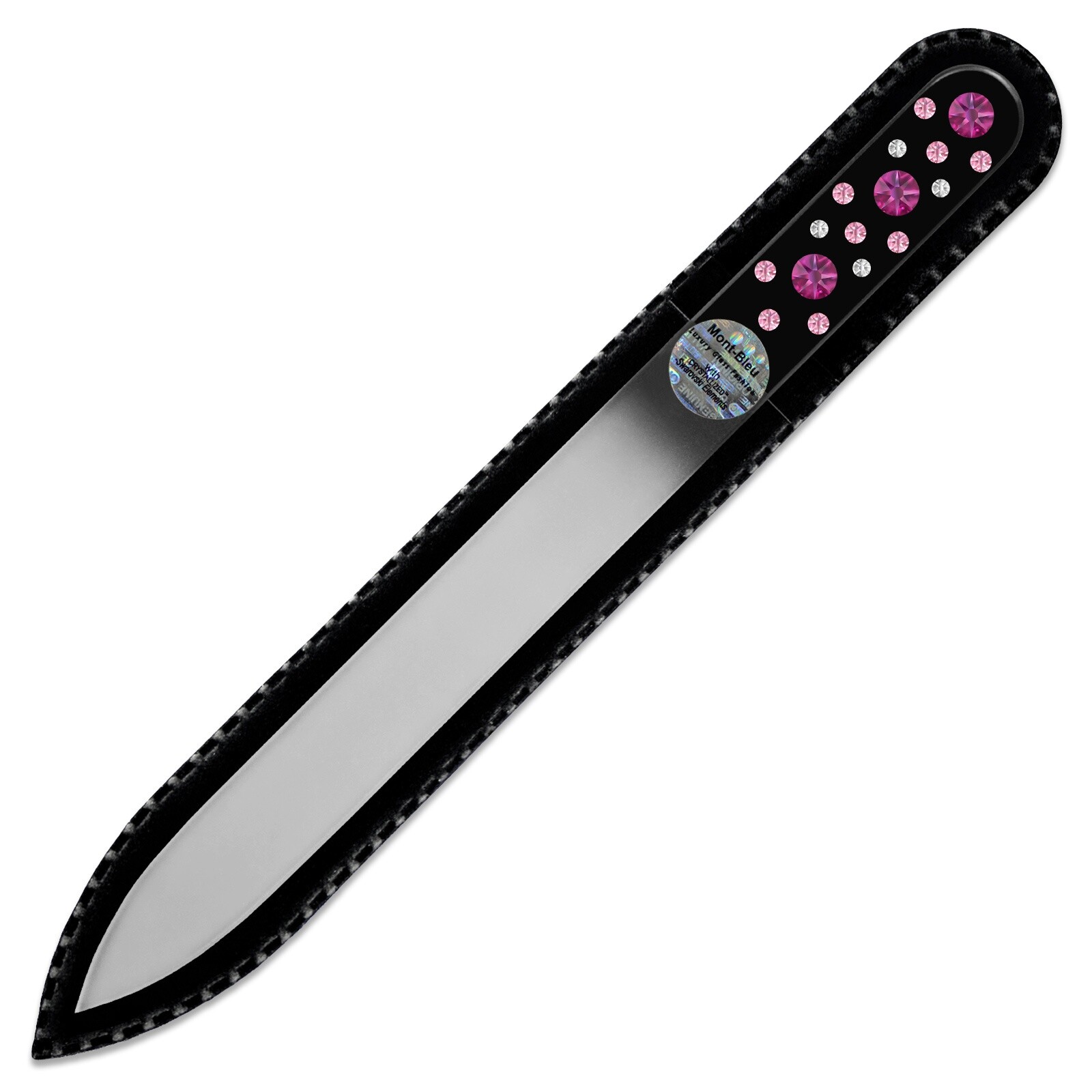 Glass nail file with Swarovski crystals CNB-M1-7