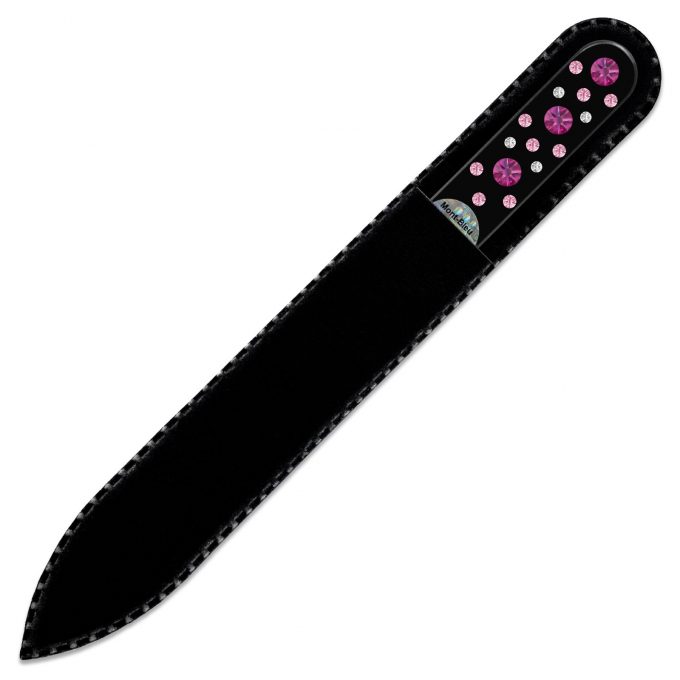 Glass nail file with Swarovski crystals CNB-M1-7