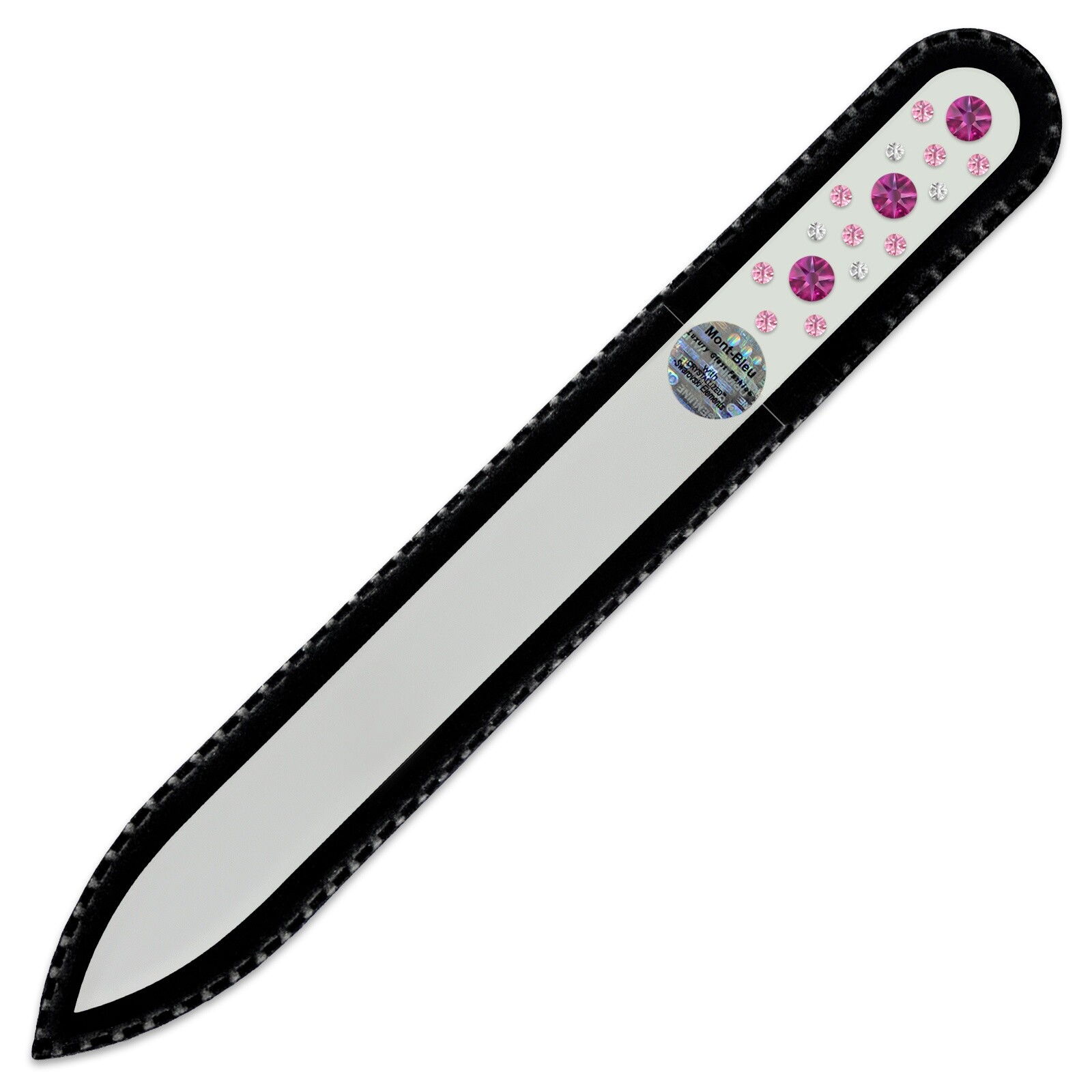 Glass nail file with Swarovski crystals CNW-M1-7