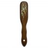 Mont Bleu Wood Hair Brush with Boar Bristles and Swarovski Crystals - Corals