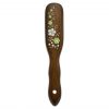 Mont Bleu Wood Hair Brush with Boar Bristles and Swarovski Crystals - Blossom