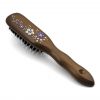 Mont Bleu Wood Hair Brush with Boar Bristles and Swarovski Crystals - Blossom Mont Bleu Wood Hair Brush with Boar Bristles and Swarovski Crystals - Blossom