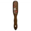 Mont Bleu Wood Hair Brush with Boar Bristles and Swarovski Crystals - Blossom