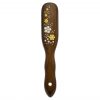 Mont Bleu Wood Hair Brush with Boar Bristles and Swarovski Crystals - Blossom
