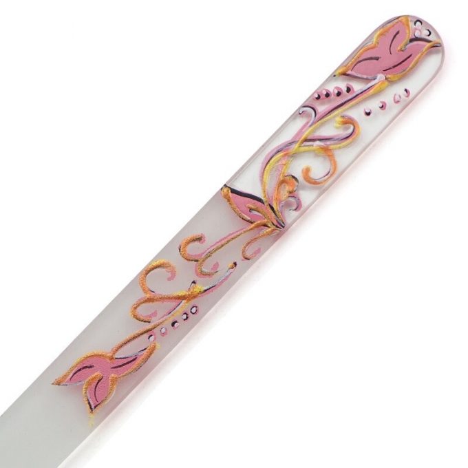 Hand painted glass nail file 303-GM1