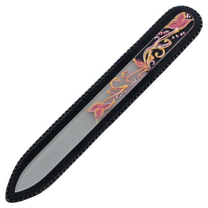 Hand painted glass nail file 303-GM1