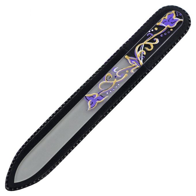 Hand painted glass nail file 303-GM3