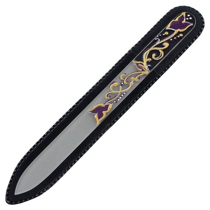 Hand painted glass nail file 303-GM4