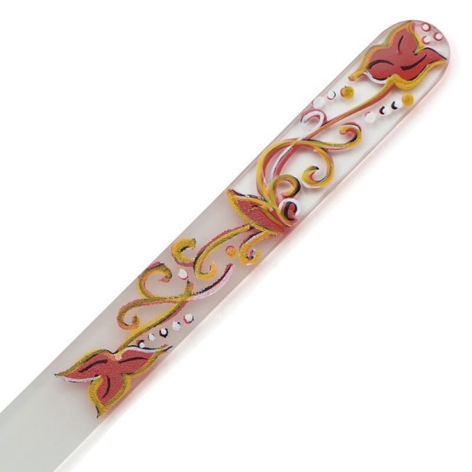Hand painted glass nail file 303-GM5
