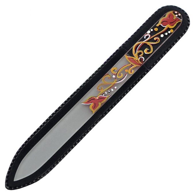 Hand painted glass nail file 303-GM5