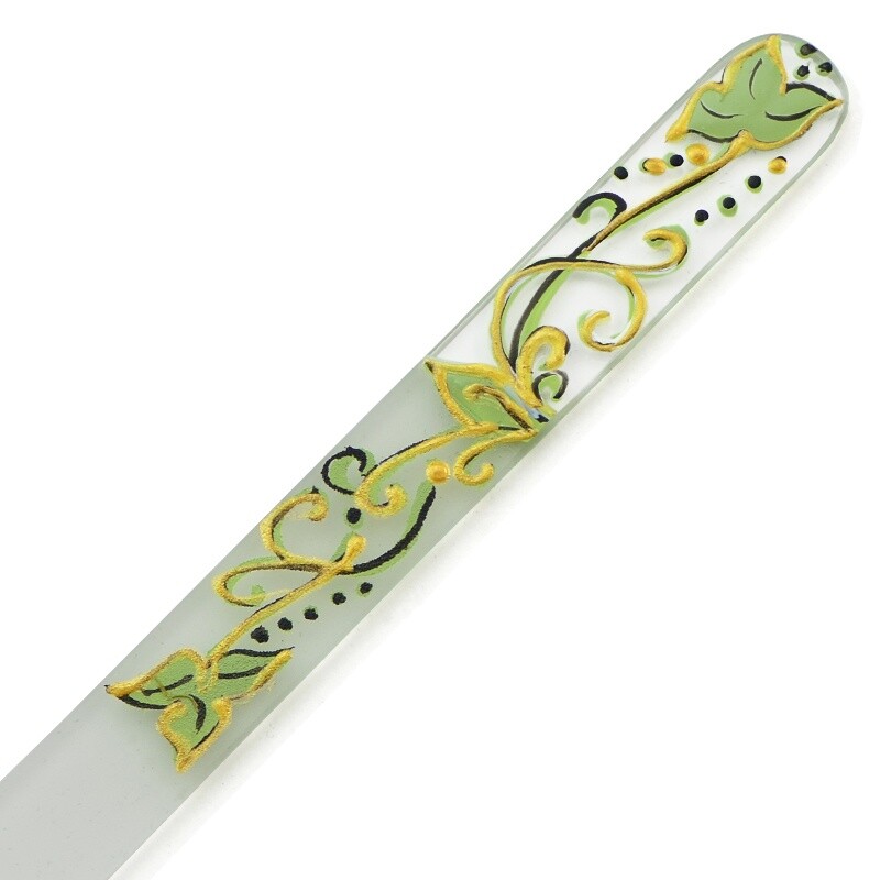 Hand painted glass nail file 303GM6 Mont bleu Store