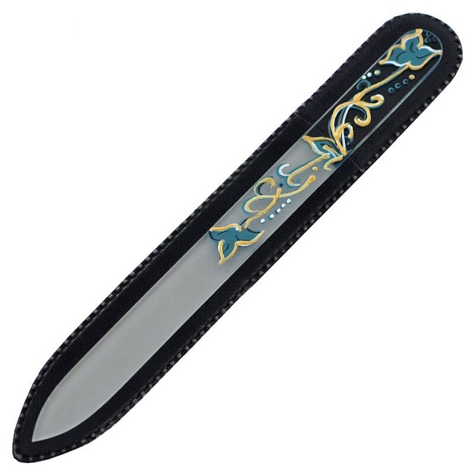 Hand painted glass nail file 303-GM7