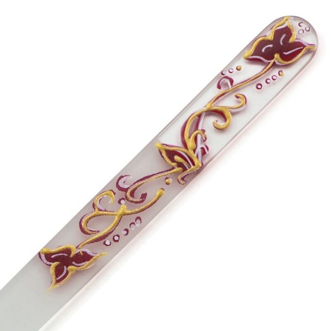 Hand painted glass nail file 303-GM8