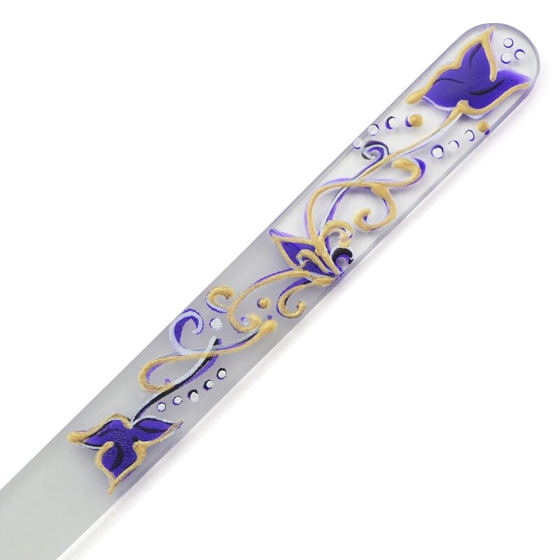 Hand painted glass nail file 303-GM9