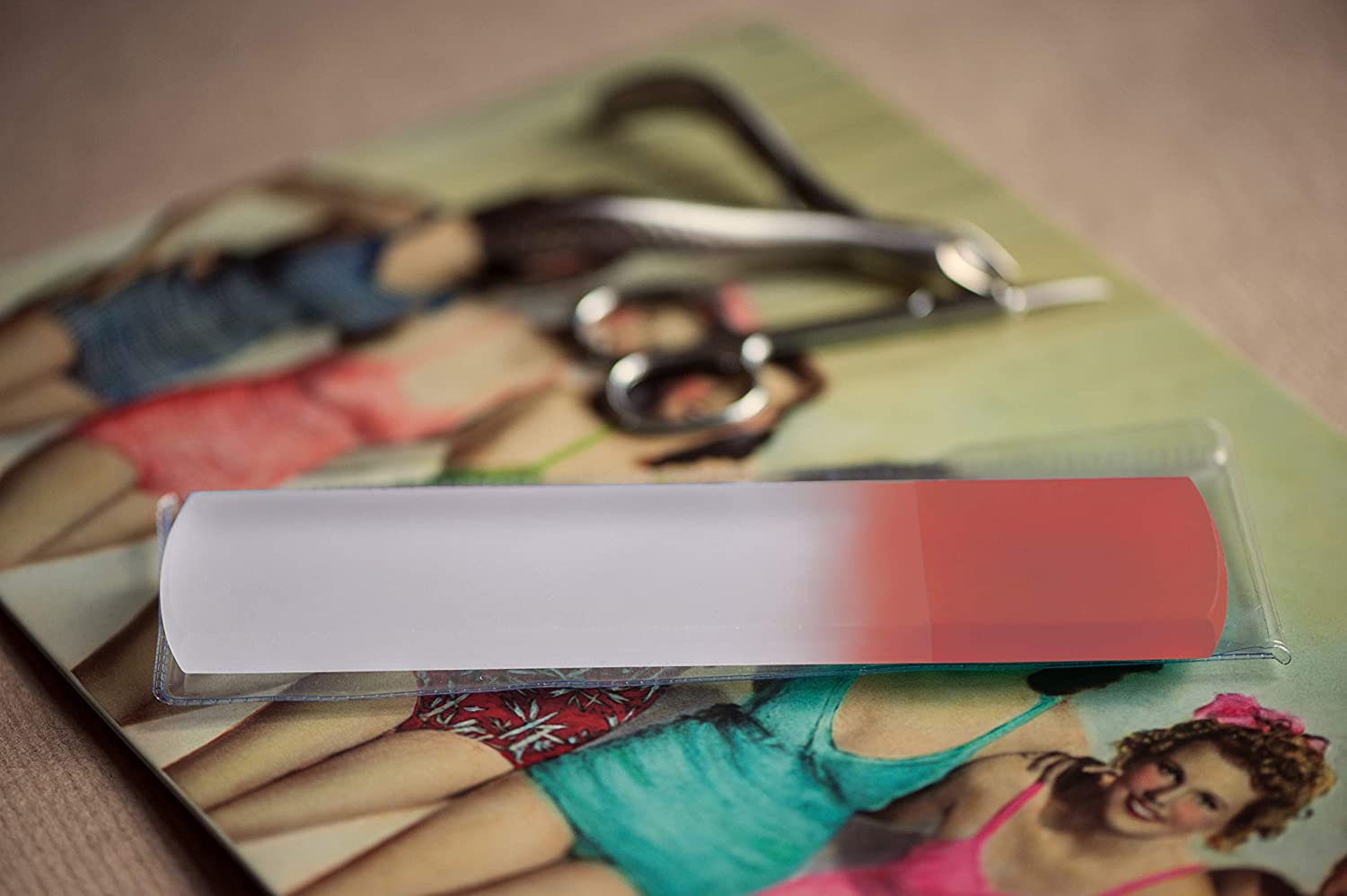 716AIA-cYfL._SL1500_ Original Foot Scraper & Callus Remover - all in one Glass Foot File | Red