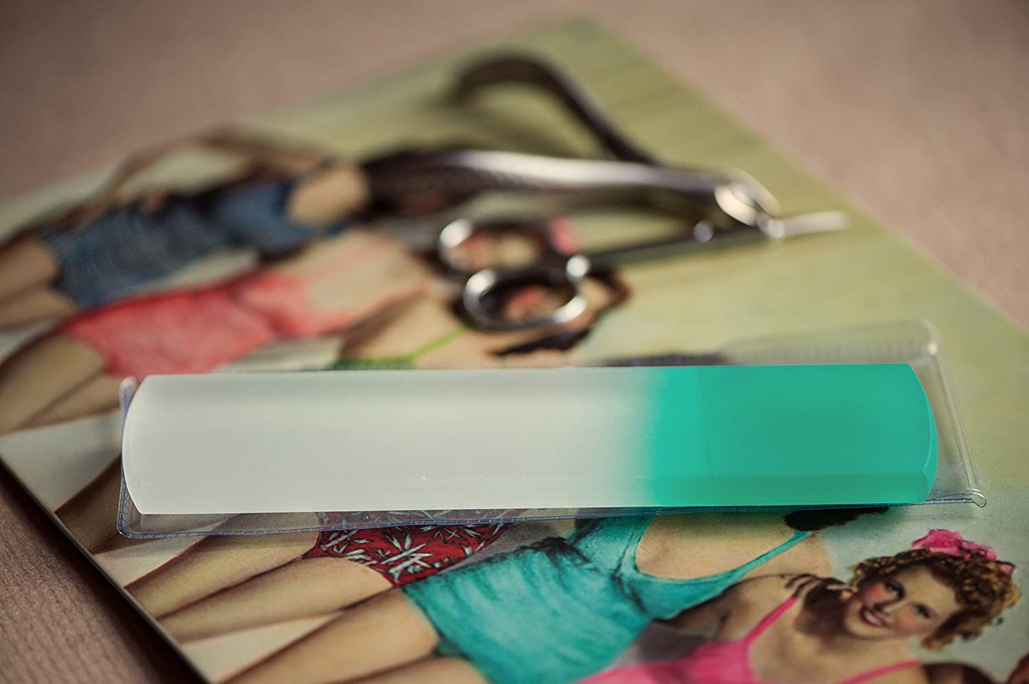 Original Foot Scraper & Callus Remover - all in one Glass Foot File | Teal