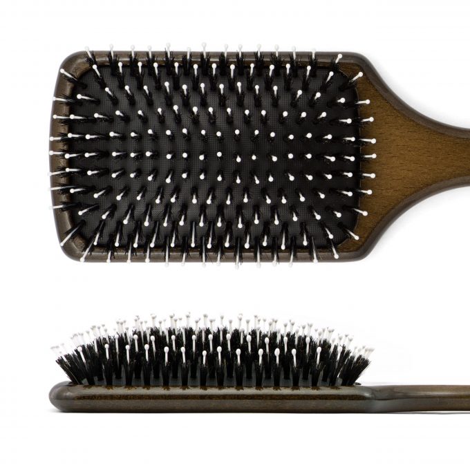 Boar Bristle Paddle Hair Brush 9047