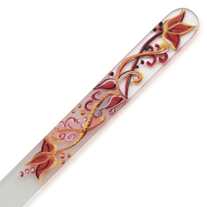 Hand painted glass nail file 303-GM13
