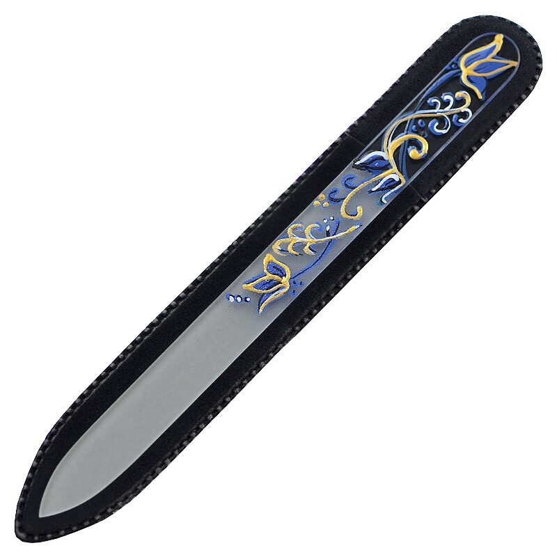 Hand painted glass nail file 303GM15 Mont bleu Store