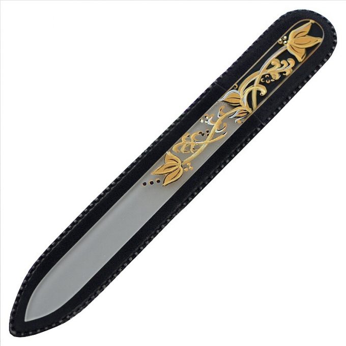 Hand painted glass nail file 303-GM16