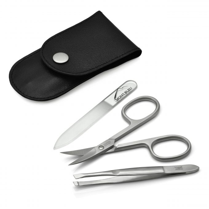 Giesen & Forsthoff's Timor 3-piece Manicure Set in Leather Case