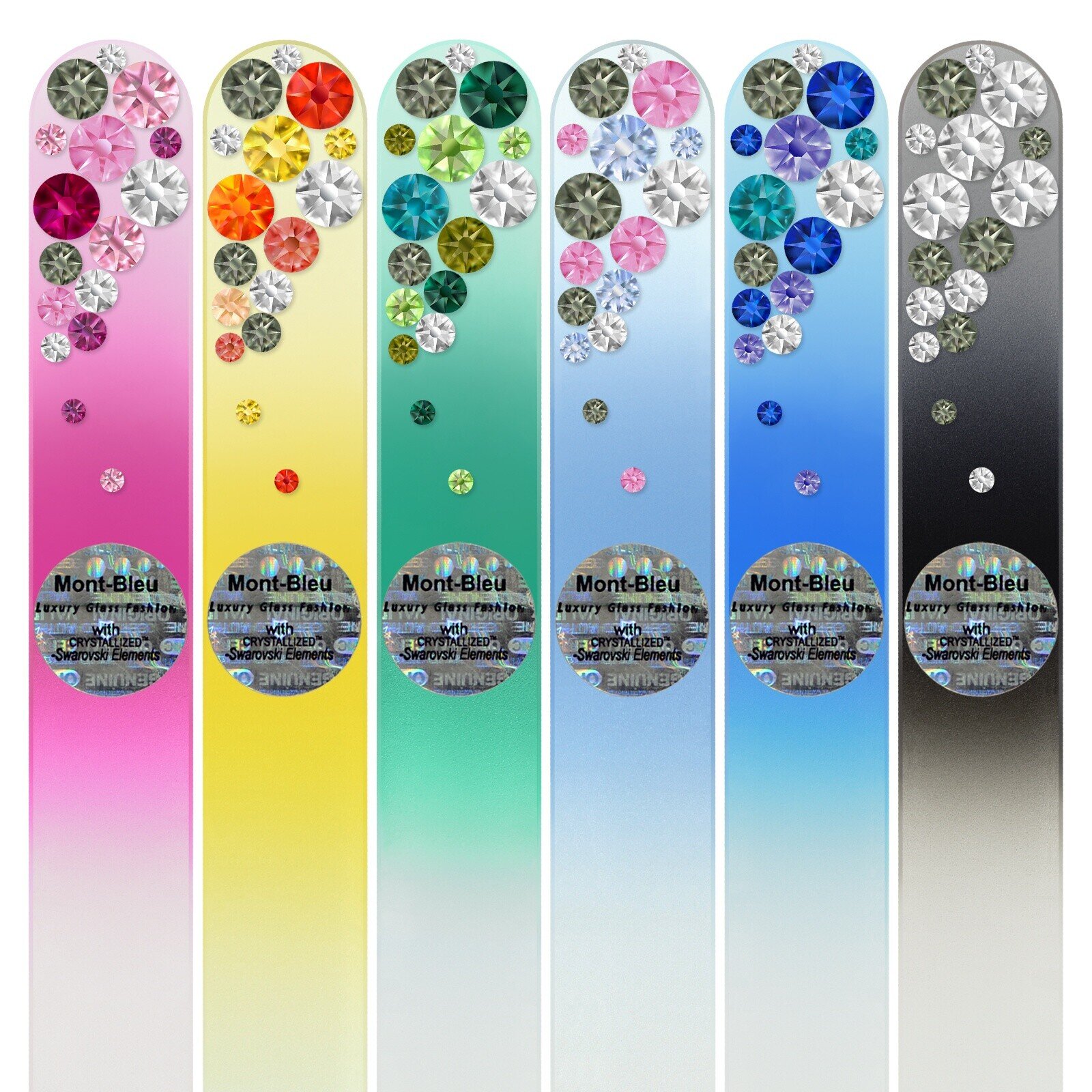 Set of 6 Glass Nail Files BC-M1-6