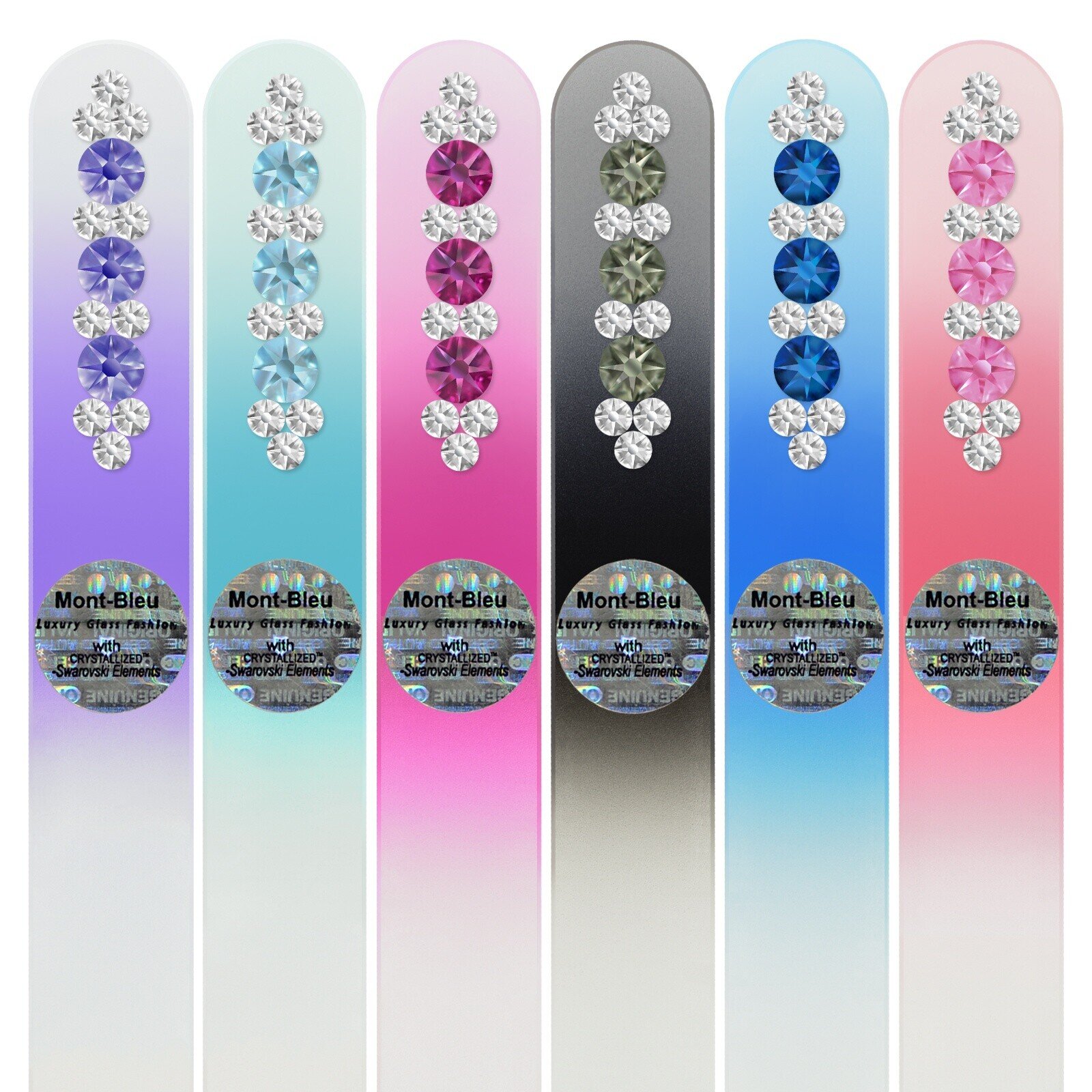 Set of 6 Glass Nail Files ORC-M1-6