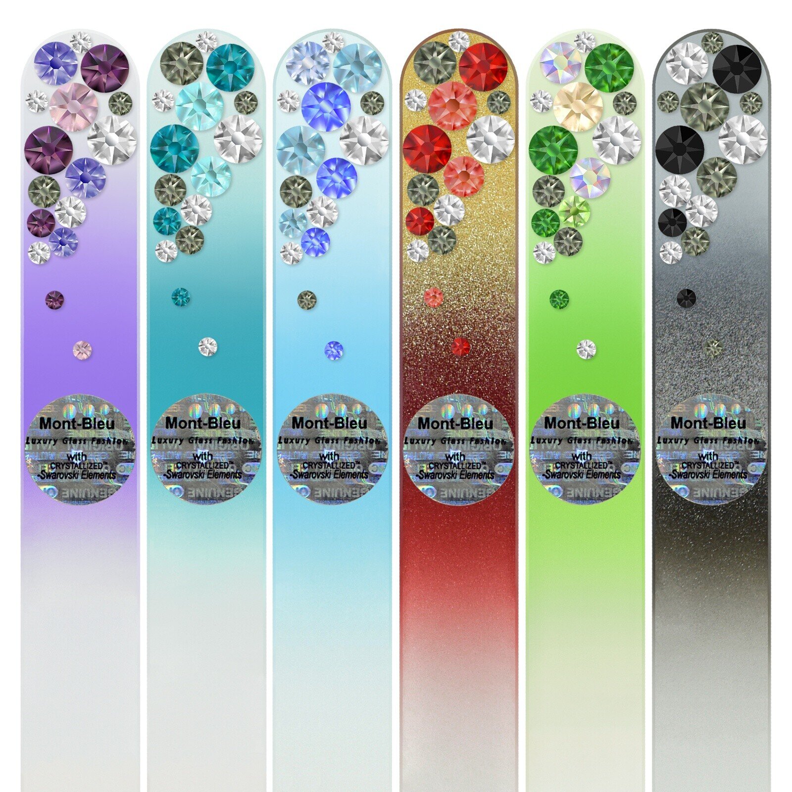 Set of 6 Glass Nail Files BC-M1-6