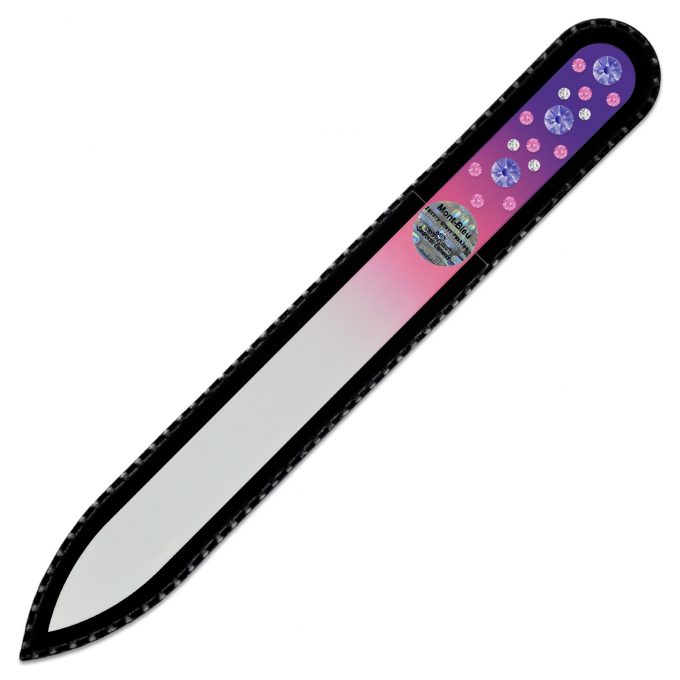 Glass nail file with Swarovski crystals CNC-M1-6