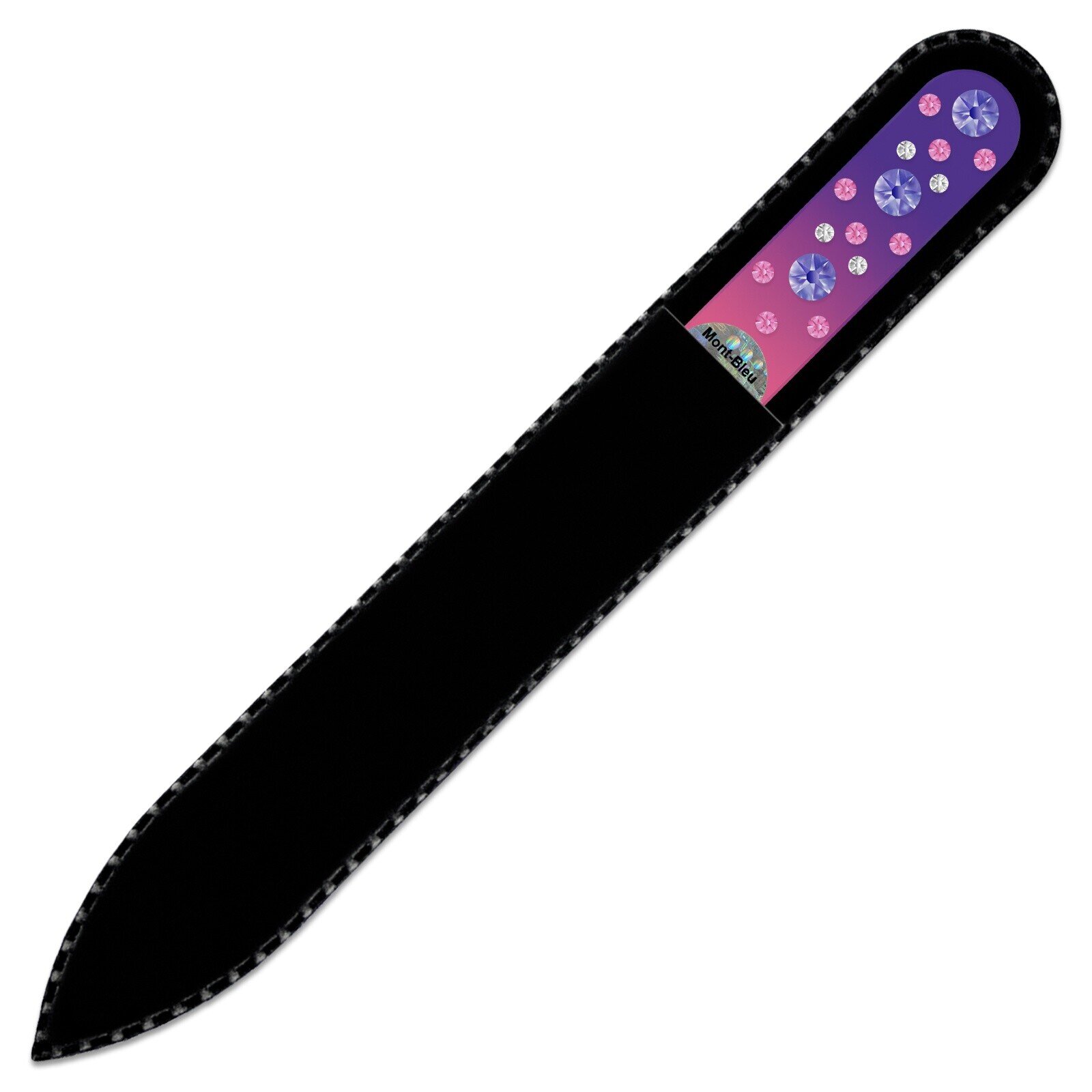 Glass nail file with Swarovski crystals CNC-M1-6