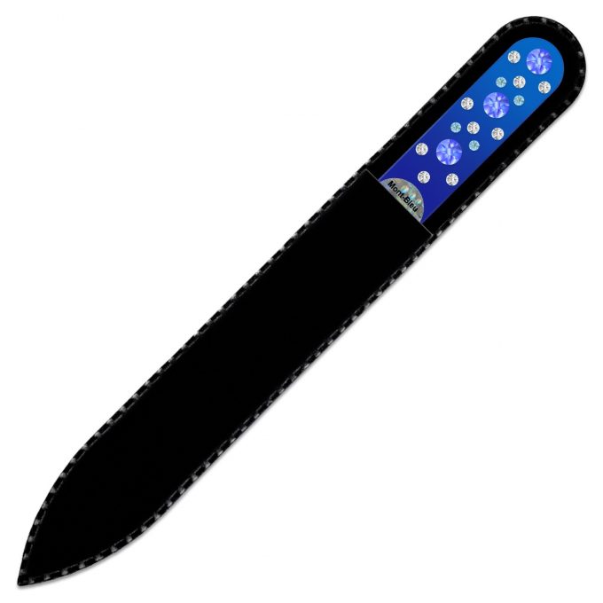 Glass nail file with Swarovski crystals CNC-M1-6