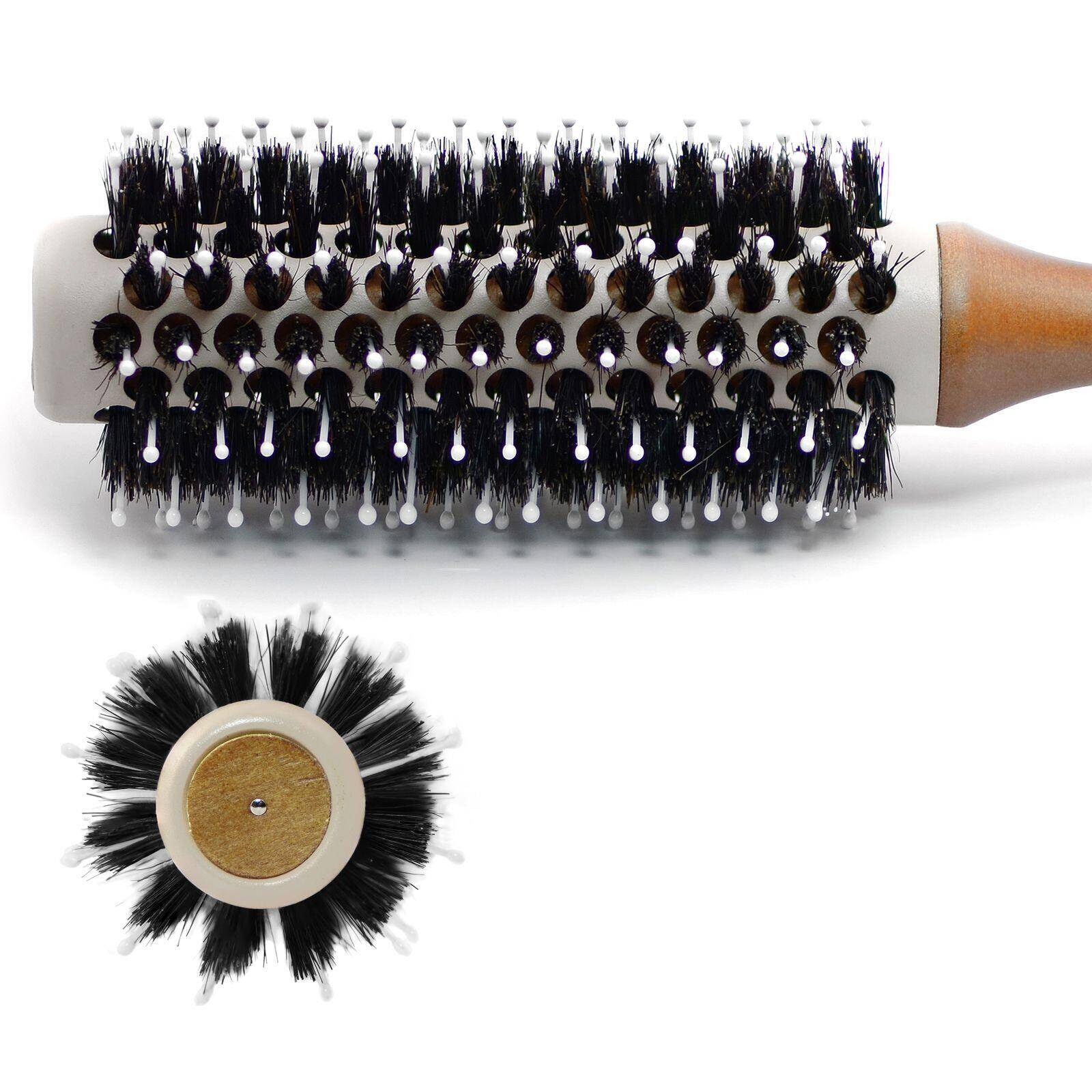 Radial ceramic hair brush with boar bristles 9360