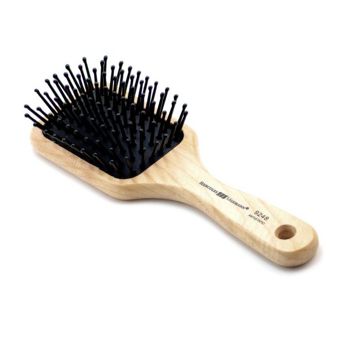 Detangling purse size paddle hair brush 9248