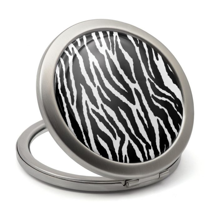 Zebra Print Compact Mirror