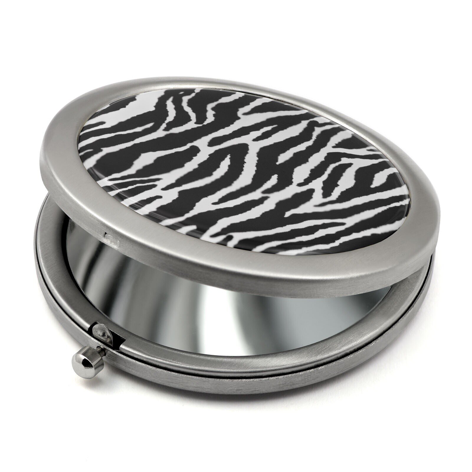 Zebra Print Compact Mirror