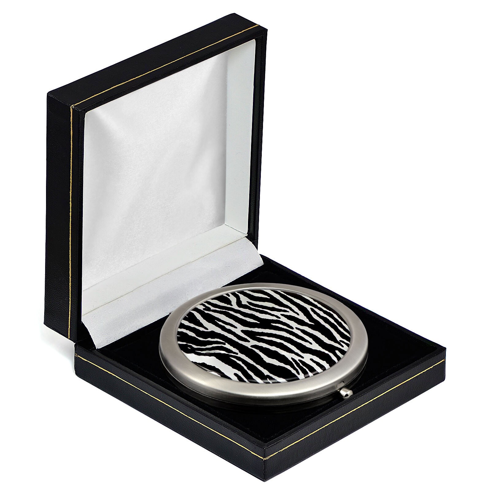 Zebra Print Compact Mirror