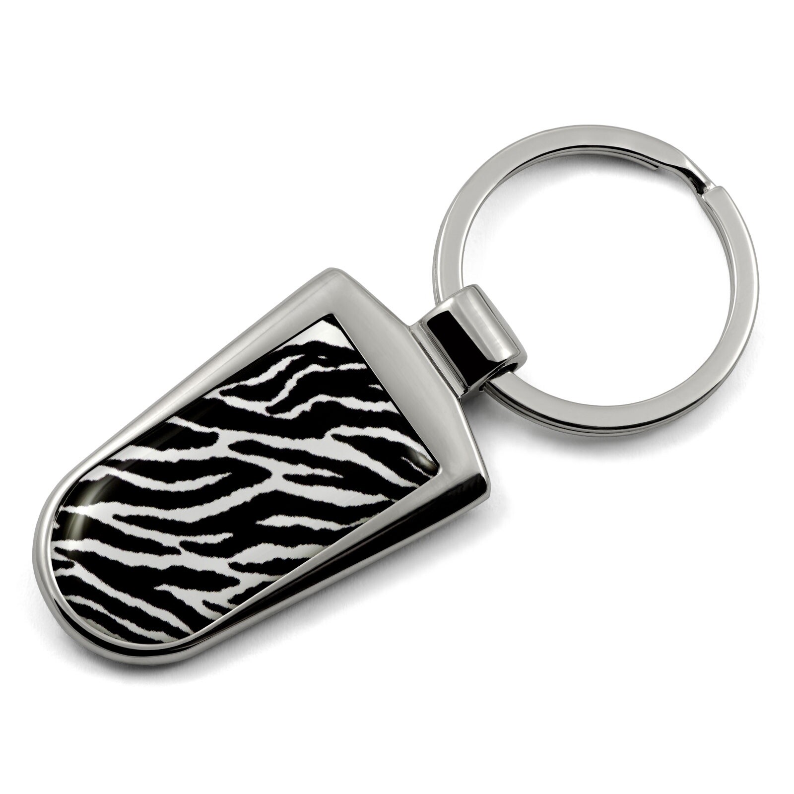 Zebra Print Key Ring