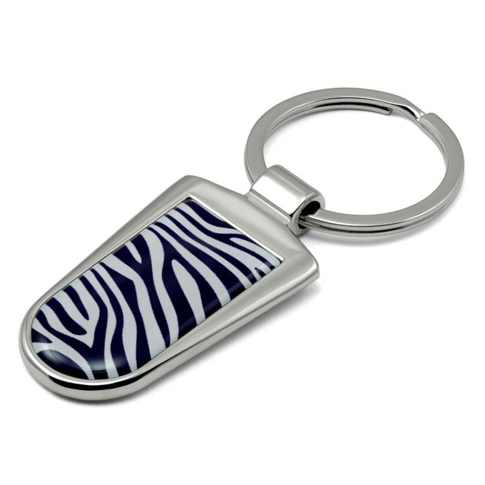 Zebra Print Key Ring